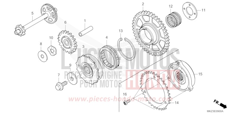 Microfiches Honda CBR600R3R GRAND PRIX RED R380 De 2024