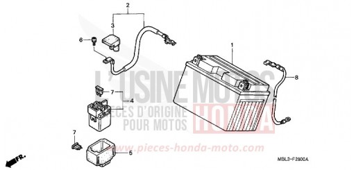 BATTERIE NT650VW de 1998