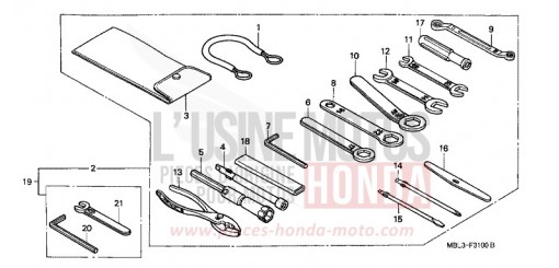 OUTILS NT650VW de 1998