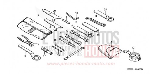 OUTILS CBR600RR4 de 2004