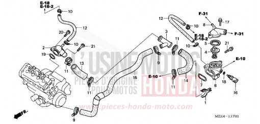 THERMOSTAT CBR600RR4 de 2004