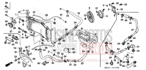 RADIATEUR CBR600RR4 de 2004