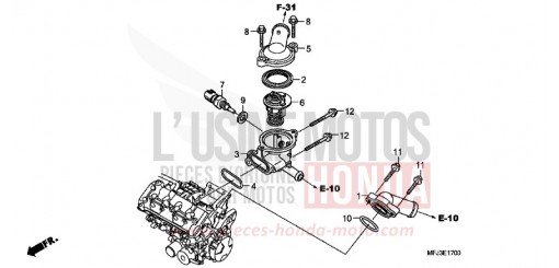 THERMOSTAT CBR600RR8 de 2008