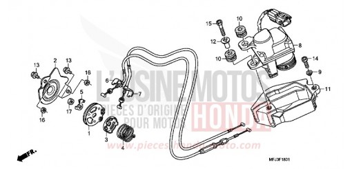 SERVO-MOTEUR CBR600RR8 de 2008