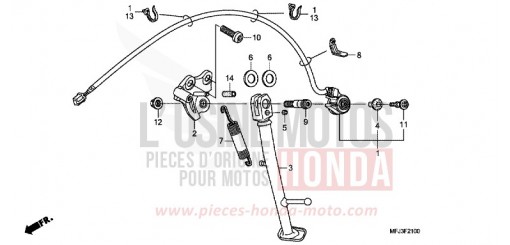 BEQUILLE CBR600RR8 de 2008