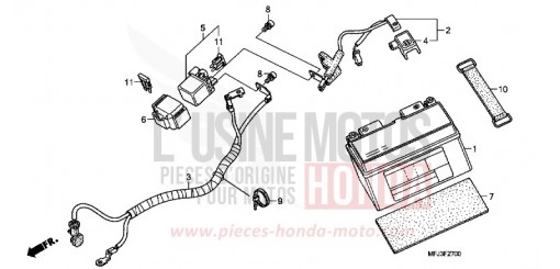 BATTERIE CBR600RR8 de 2008