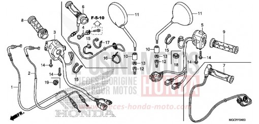 COMMUTATEUR/CABLE/MIROIR CB1100CAK de 2019