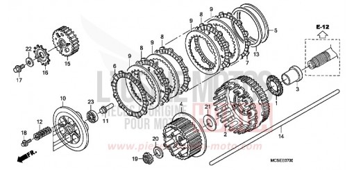 EMBRAYAGE ST1300AE de 2014