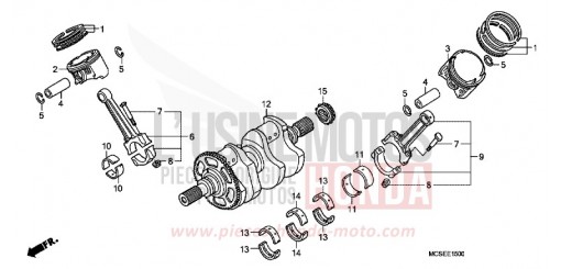 VILEBREQUIN/PISTON ST1300AE de 2014