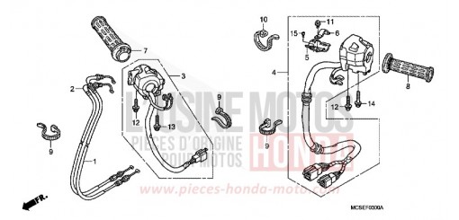 COMMUTATEUR/CABLE ST1300AE de 2014