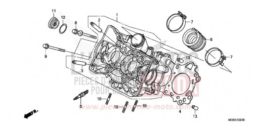 CULASSE NC700SAC de 2012