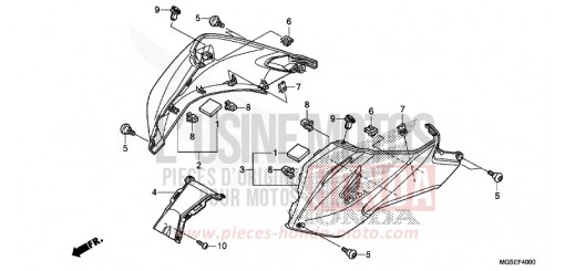 COUVERCLE NC700SAC de 2012