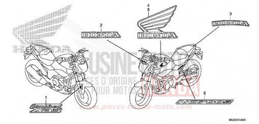 MARQUE/RAYURE NC700SAC de 2012