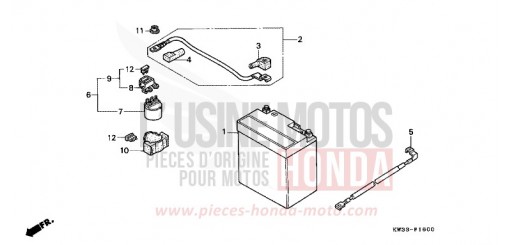 BATTERIE NX250L de 1990