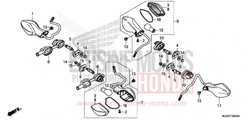 CLIGNOTANT CBR500RAG de 2016