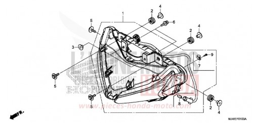 PROJECTEUR CBR500RAG de 2016