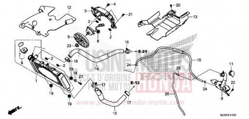 RADIATEUR CBR500RAG de 2016