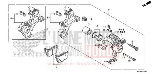 HINTERRAD-BREMSSATTEL CBR1000SF de 2015