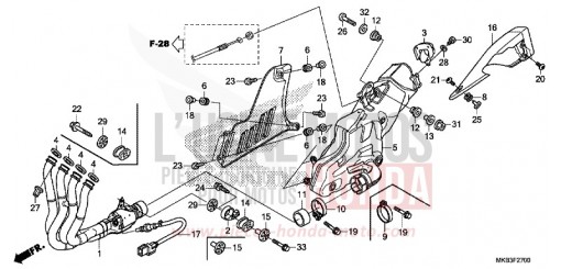 ABGAS-SCHALLDAEMPFER CBR1000SF de 2015