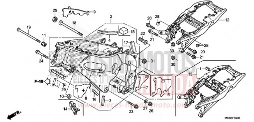 RAHMENKOERPER CBR1000SF de 2015