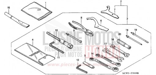 OUTILS VFR800A2 de 2002