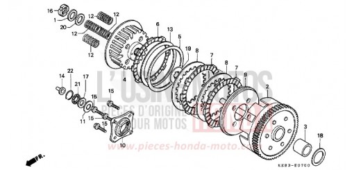 EMBRAYAGE CA125S de 1995