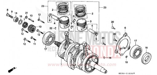 VILEBREQUIN/PISTON CA125S de 1995