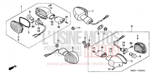 CLIGNOTANT CB600F6 de 2006