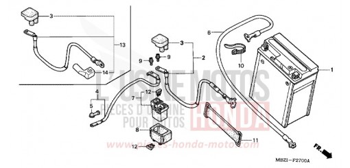 BATTERIE CB600F6 de 2006