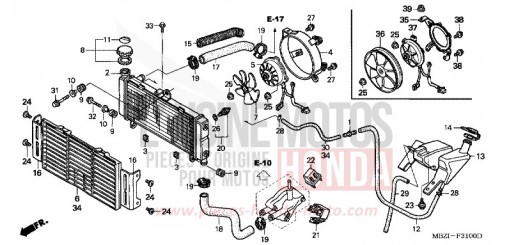 RADIATEUR CB600F6 de 2006