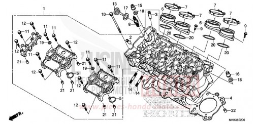 CULASSE CBR1000SF de 2015