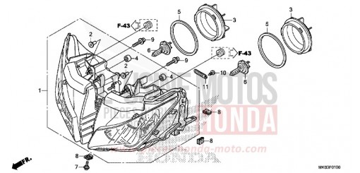 PROJECTEUR CBR1000SF de 2015