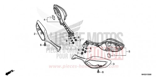 RETROVISEUR CBR1000SF de 2015