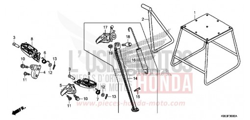 MARCHE/BEQUILLE CRF250RK de 2019