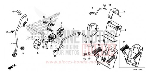 BATTERIE CRF250RK de 2019