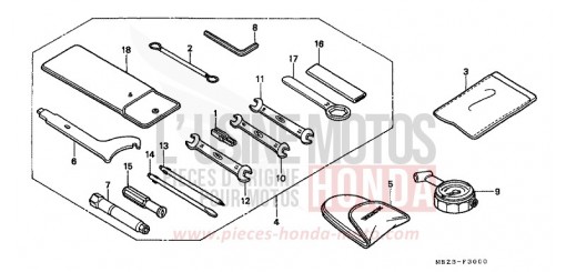 OUTILS CB600FX de 1999