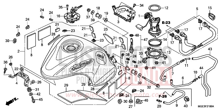 Moto noir Bouchon réservoir carburant flexible reniflard tuyau voies