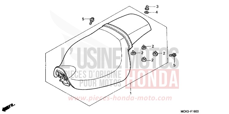 SIEGE de Shadow REARL SEDONA RED (R223) de 2002