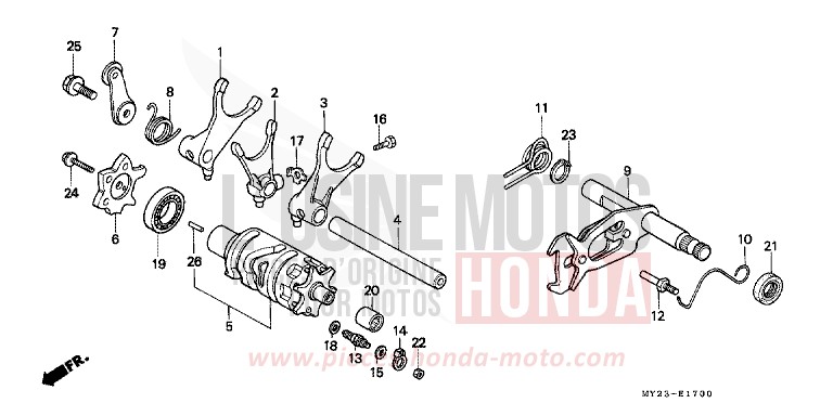 TAMBOUR DE CHANGEMENT de Dominator BLACK (NH1E) de 1993