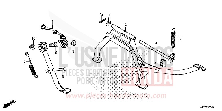 BEQUILLE de Forza MAT CYNOS GRAY METALLIC (NH312) de 2015