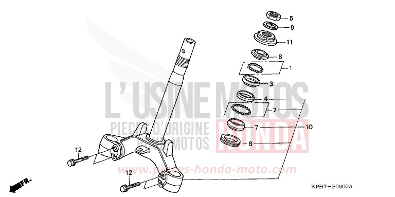 TIGE DE DIRECTION de Innova CANDY LIGHTNING BLUE (PB325) de 2005