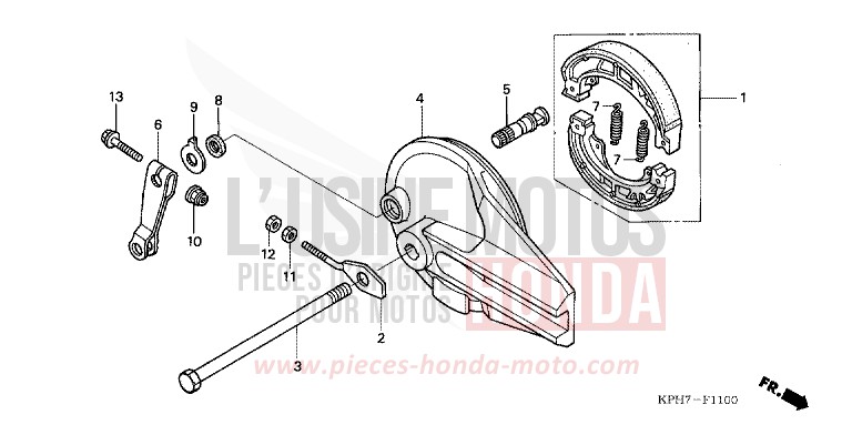 PANNEAU DE FREIN ARRIERE (ANF1253/5/T5) de Innova CANDY LIGHTNING BLUE (PB325) de 2005