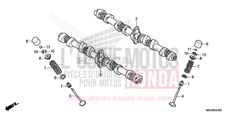 ARBRE A CAMES/SOUPAPE de CB1100 DEGITAL SILVER METALLIC (NHA30) de 2018