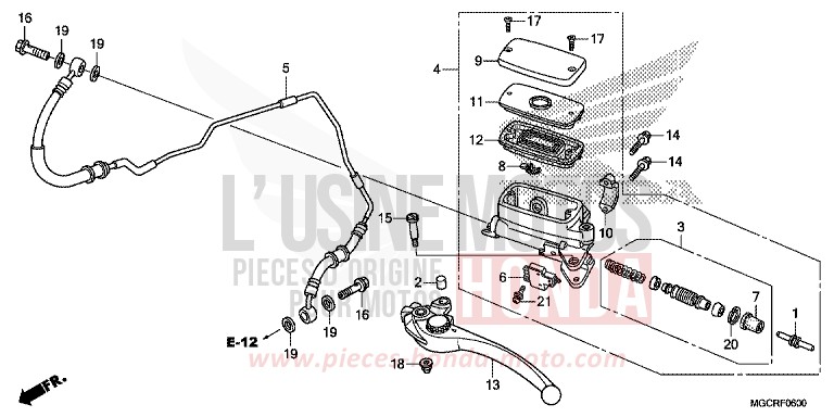 MAITRE-CYLINDRE de CB1100 DEGITAL SILVER METALLIC (NHA30) de 2018