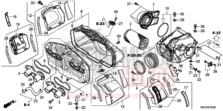 FILTRE A AIR de CB1100 DEGITAL SILVER METALLIC (NHA30) de 2018