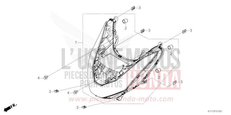 PROJECTEUR de PCX MAT GALAXY BLACK METALLIC (NHA76) de 2023