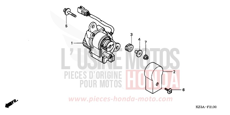 SERVO-MOTEUR de CR250R EXTREME RED (R292) de 2006