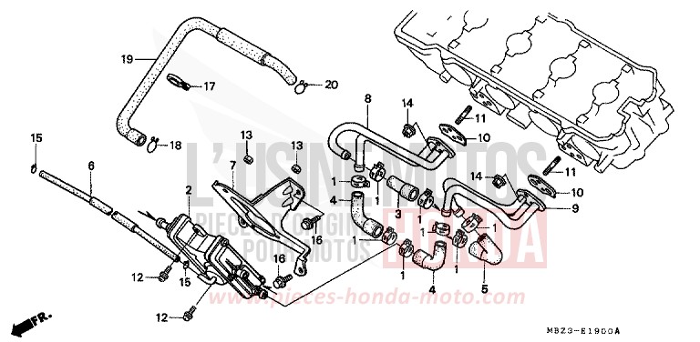 SOUPAPE D'AIR de Hornet ITALIAN RED (R157) de 1999