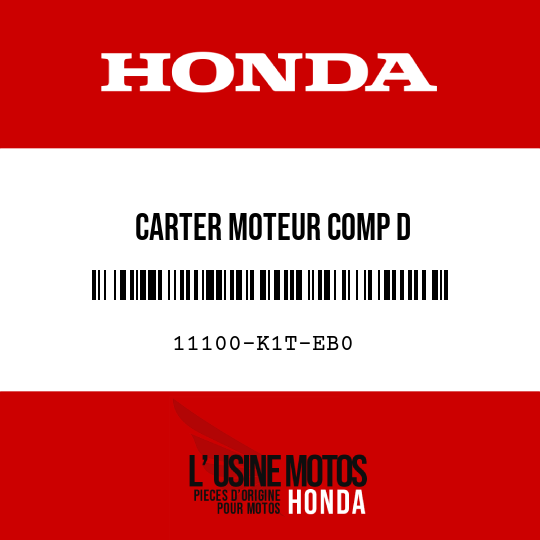 image de 11100-K1T-EB0 CARTER MOTEUR COMP D