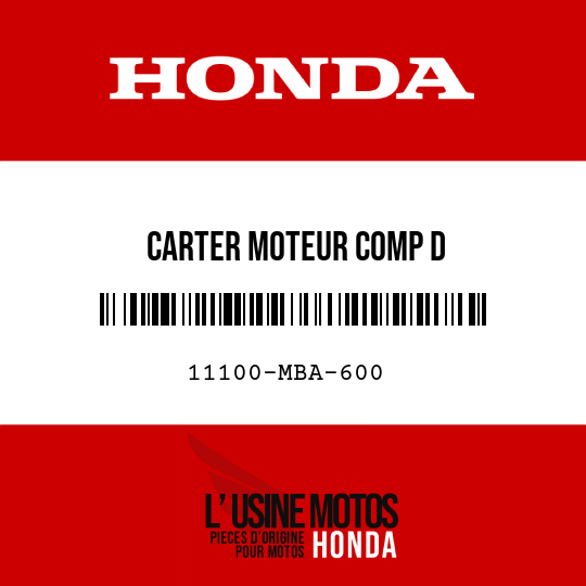 image de 11100-MBA-600 CARTER MOTEUR COMP D